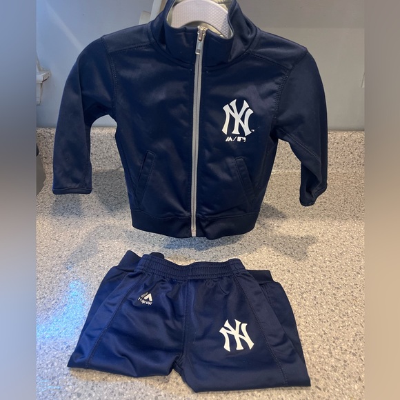 Majestic Other - New York Yankees: Majestic Navy and Red Logo Infant Track Suit